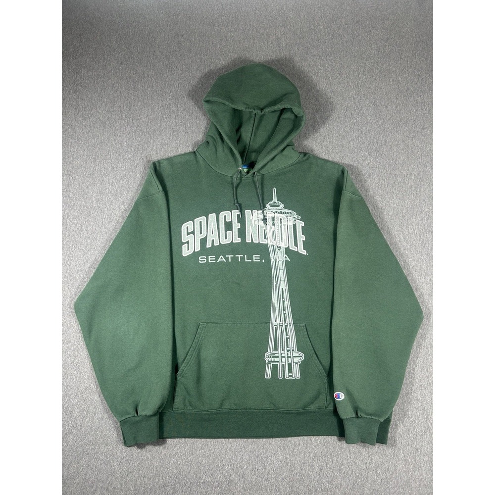 Champion Space Needle Seattle Wa Graphic Hoodie Xxl